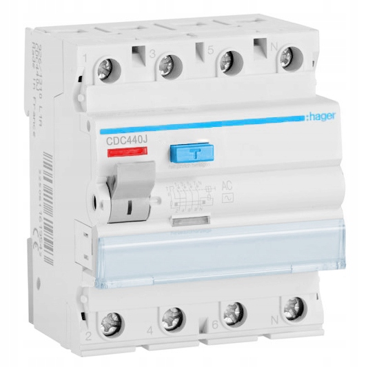 Cdc440j wylacznik roznicowopradowy 4p 40a ac hager