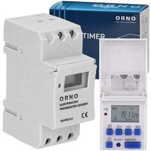 Programator czasowy na szyne din cyfrowy tygodniowy timer elektroniczny lcd