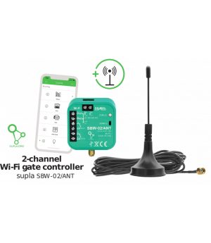 Sterownik bramowy wi fi 2 kanalowy z antena zewnetrzna supla sbw 02ant